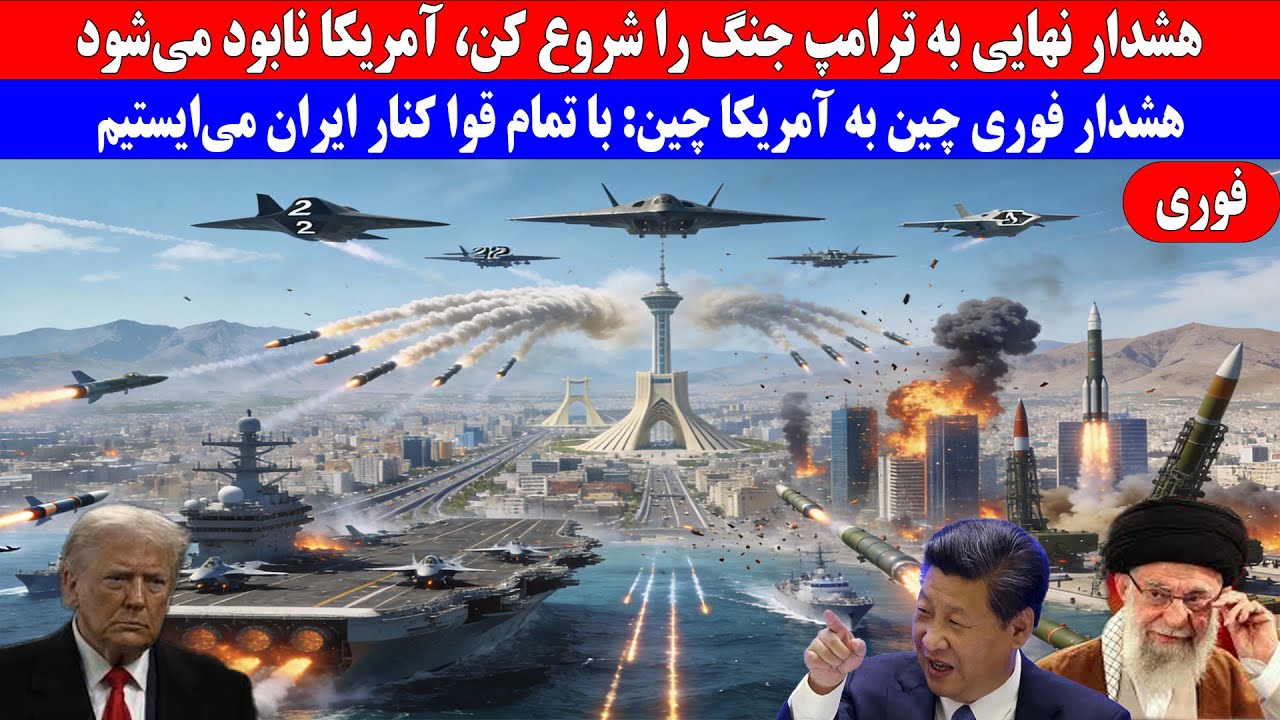 هشدار نهایی به ترامپ جنگ را شروع کن، آمریکا نابود می‌شود.