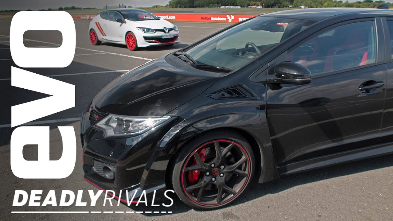 Renaultsport Megane 275 Trophy-R против Honda Civic Type R | evo СМЕРТЕЛЬНЫЕ СОПЕРНИКИ