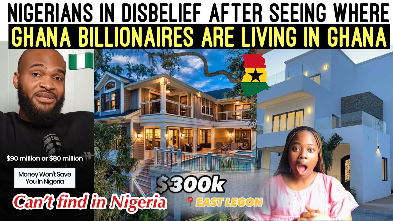 E-CHOKE‼️😱 NIGERIANS IN DISBELIEF AFTER SEEING MOST BILLIONAIRES IN GHANA🇬🇭LIVES IN EAST LEGON