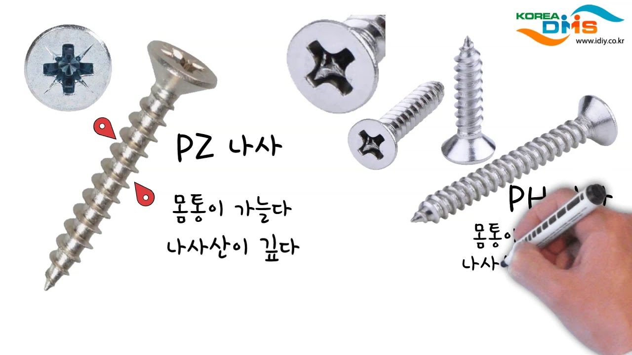 [목수 상식] 목공용 나사 종류 와 선택