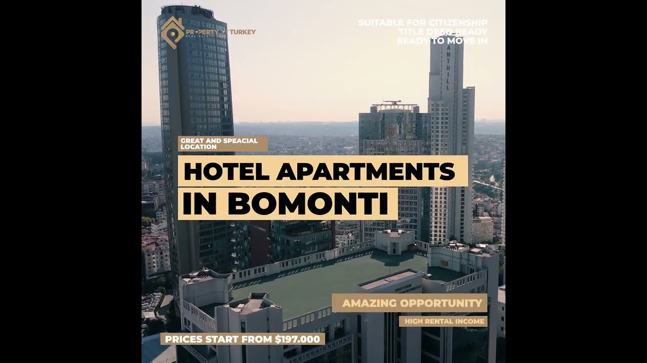 Property Of Turkey | Gorgeous Hotel Apartments For Sale in #Bomonti #Istanbul