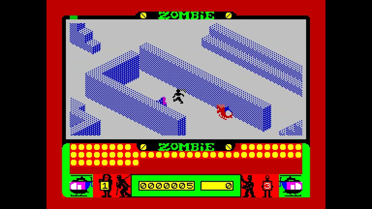 Zombie Zombie 4K Walkthrough, 1984, ZX Spectrum, RZX Archive
