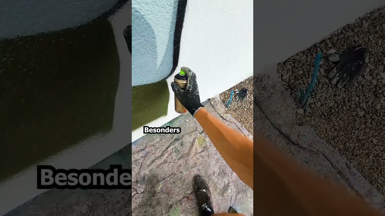 Charakter spr&uuml;hen mit Graffitidosen