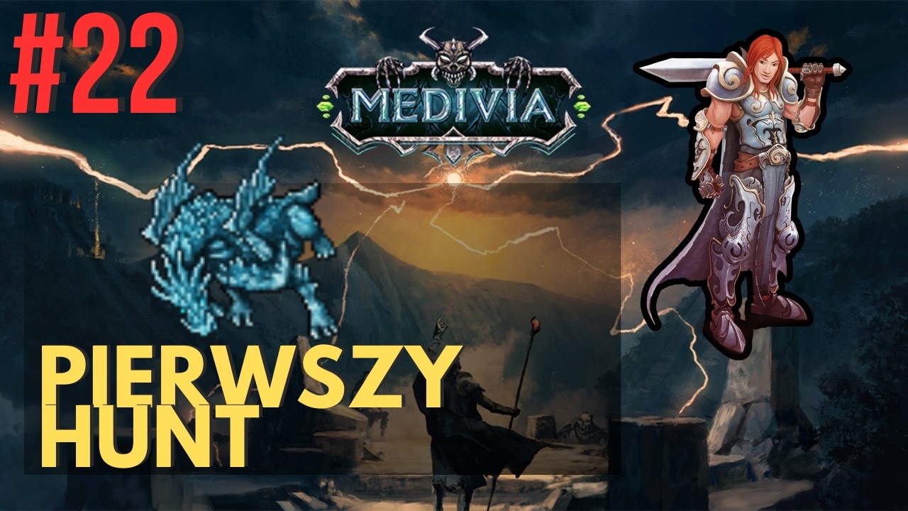 Pierwszy hunt na Frost Dragonach | Medivia.online Tibia Gameplay #22