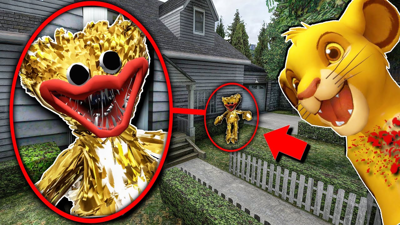 If You See GOLDEN HUGGY WUGGY Outside Your House, RUN AWAY FAST!