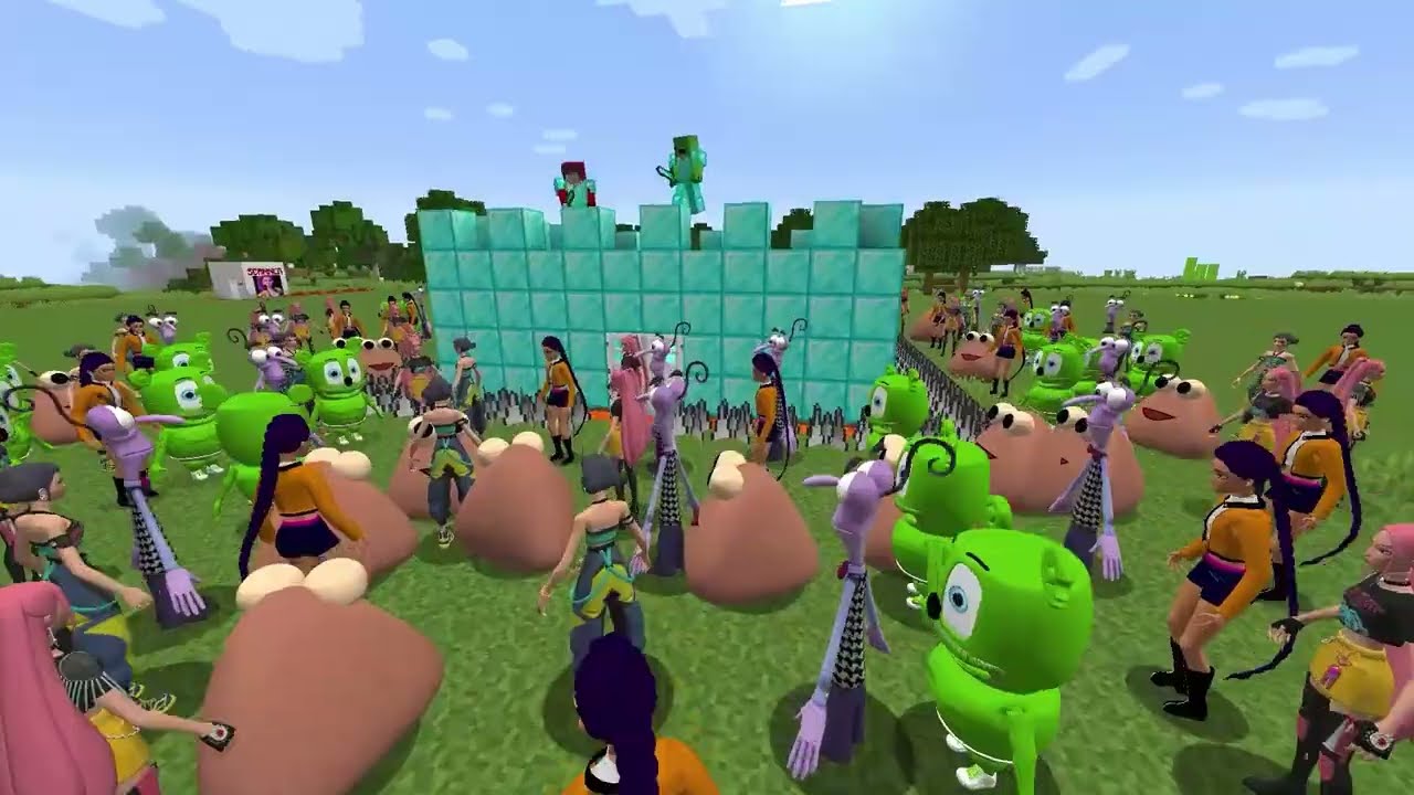 JJ и Mikey нашли Baby Saja Kpop Demon Hunter, pou, Baymax portals in minecraft Challenge Maizen