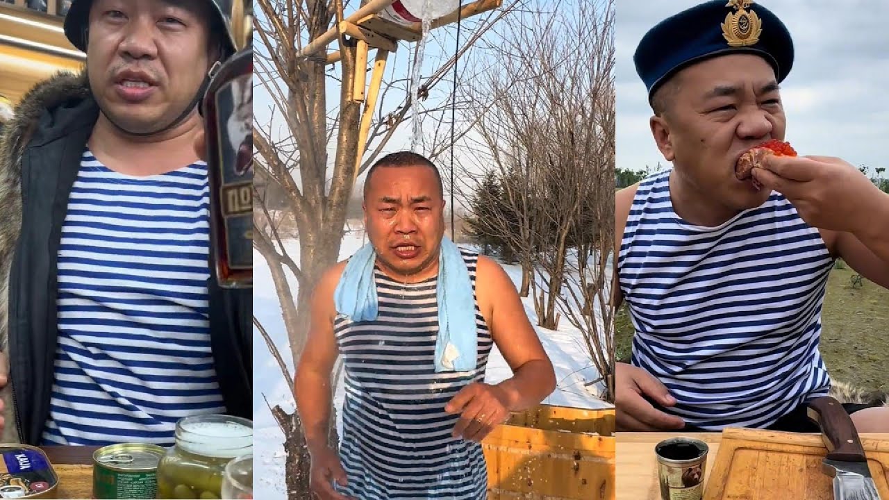 3 parts in the drunk series #cooking #outdoors #food #vodka #shaoxiangyi
