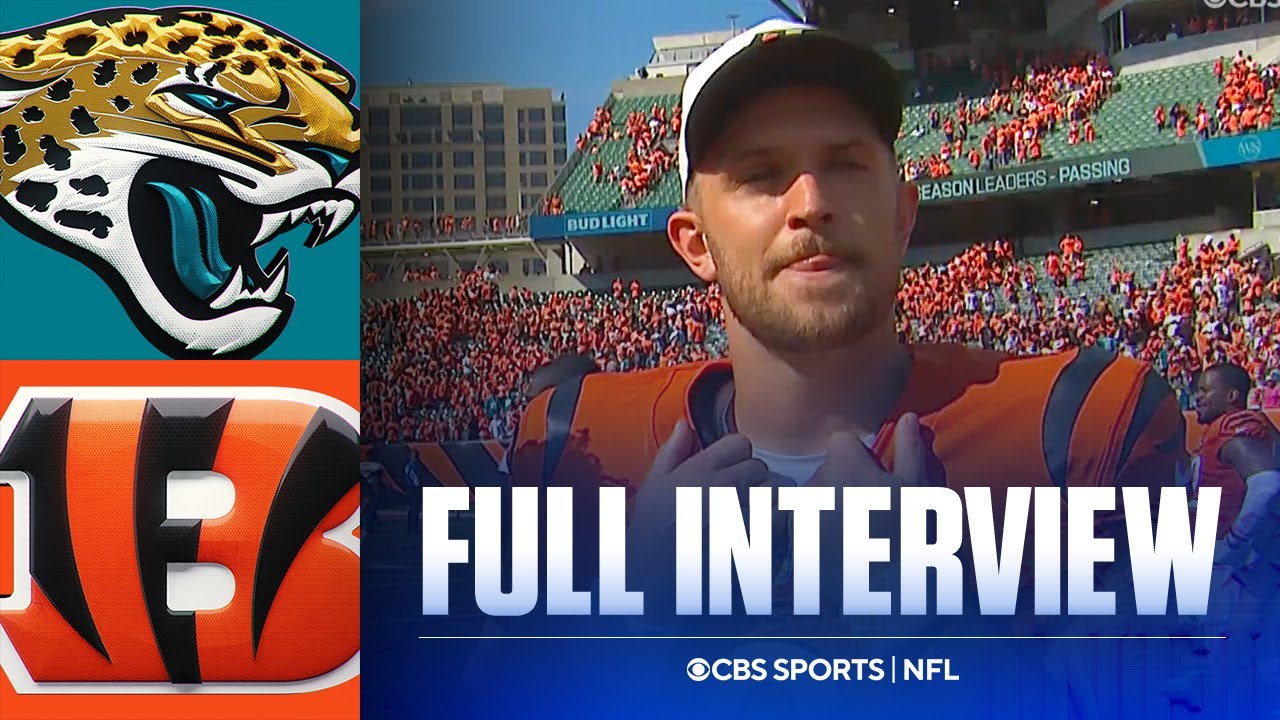 Jake Browning on leading the Bengals to a comeback win over Jaguars after Joe Burrow's injury