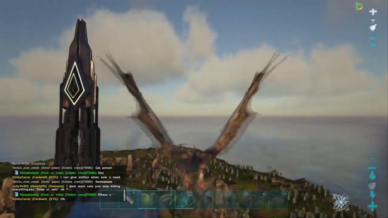 Ark official PVP Massive red ob ambush! CRYO LOOT!!! last weeks worth of pvp!