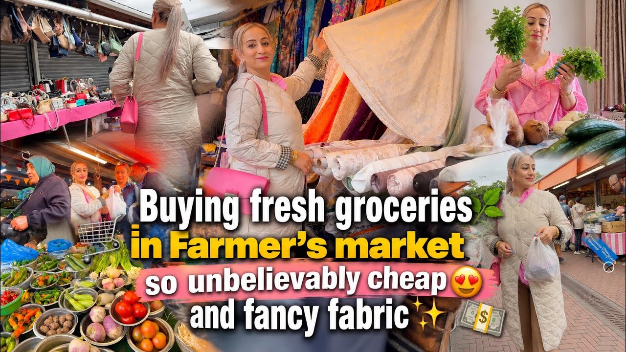 ‼️😱 DIRT CHEAP Farmers Market Finds! 🥬👜 Designer Bags & Fancy Fabrics for Less! 💸