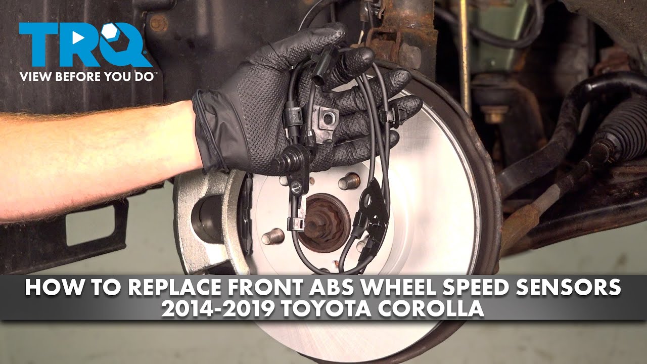 How to Replace Front ABS Wheel Speed Sensors 2014-2019 Toyota Corolla