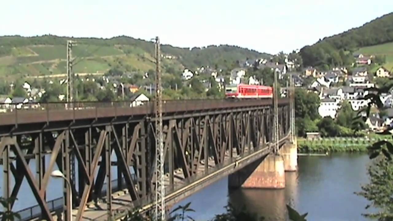 SNCF Prima, BR185, BR628, 2x BR143, BR425 Prinzenkopf Tunnel Brücke Alf - Bullay a.d. Mosel