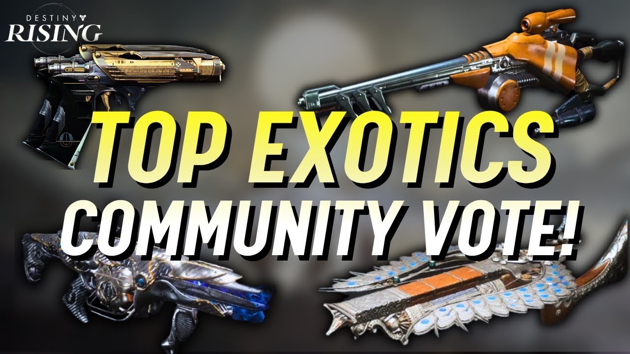 TOP Destiny: Растущее экзотическое оружие, выбранное сообществом!