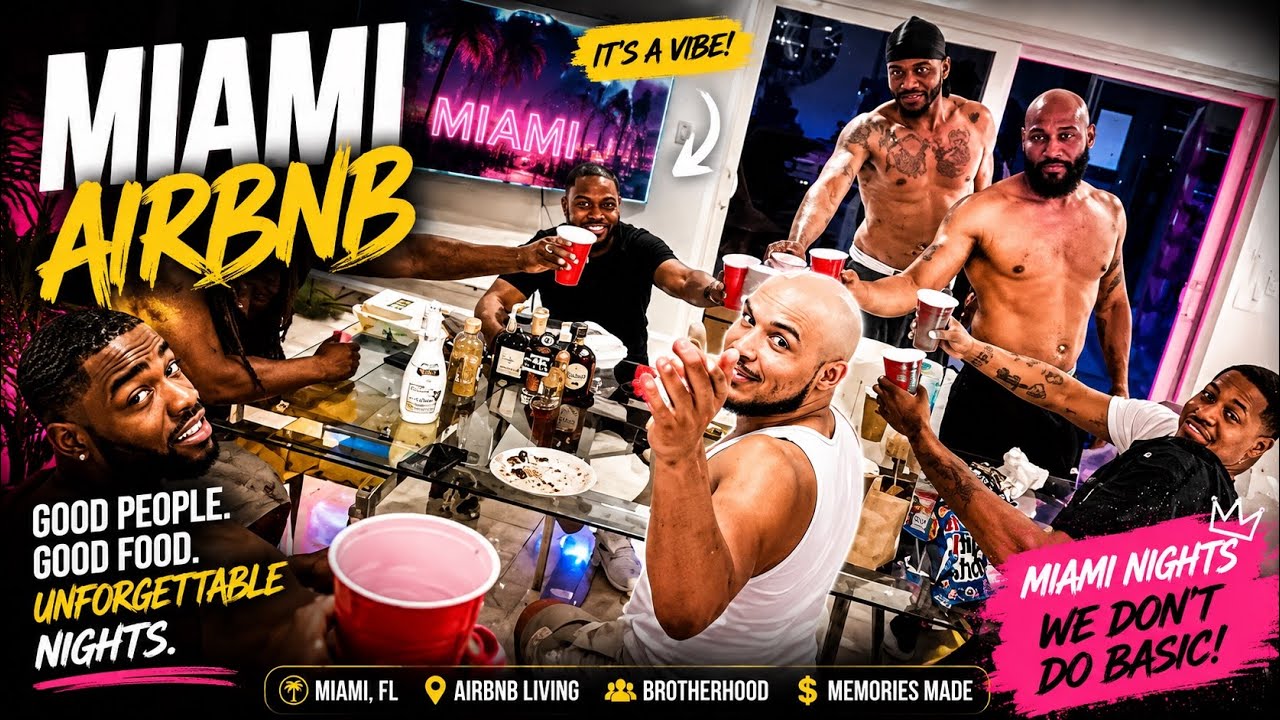 9 Guys in Miami Air bnb