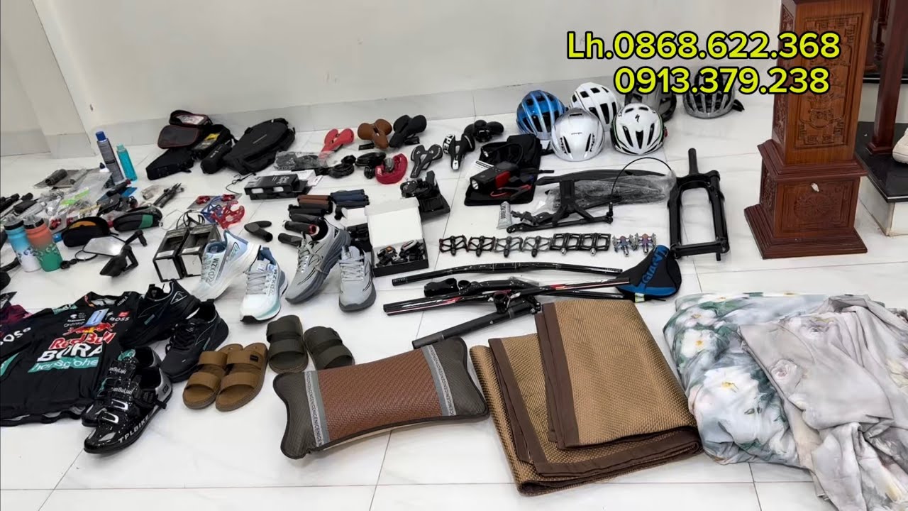 Mùng 5 tết mua 1 tặng 1 Phụ kiện xe đạp Nhật, Mỹ-Mũ MET Mỹ-Dầu sáp khô Nhật-Bedan trục carbon