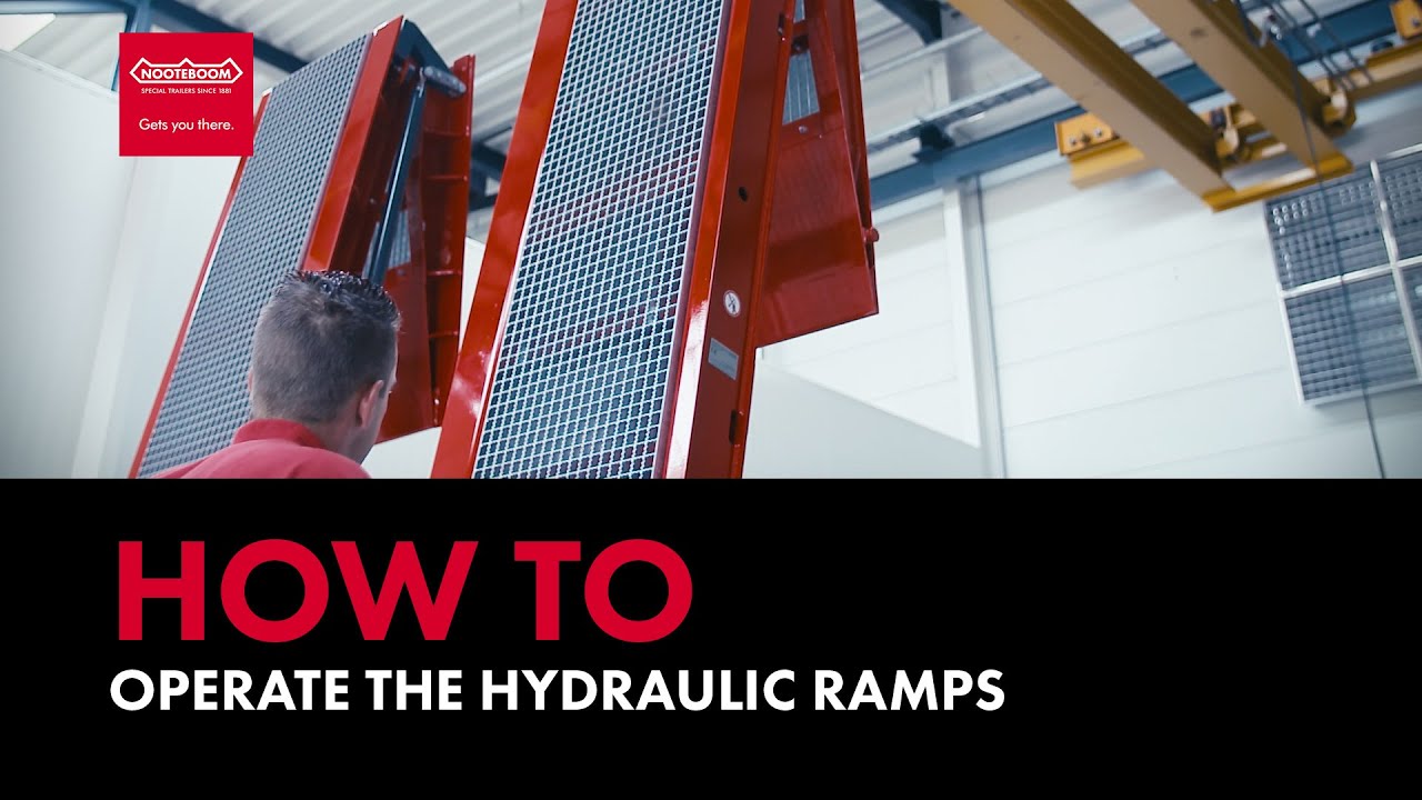 How to operate the hydraulic ramps - Nooteboom Trailers