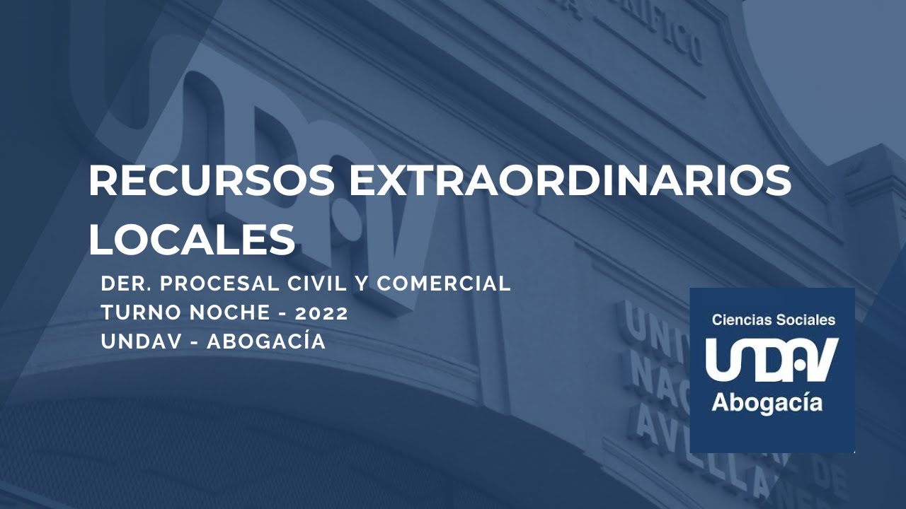 Recursos extraordinarios