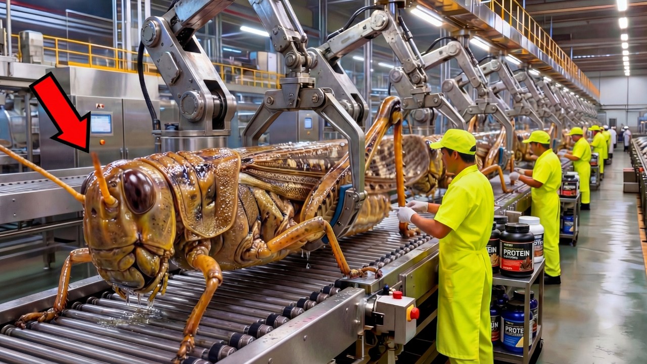 ¡EL CHAPULÍN! LA PLAGA DESTRUCTORA CON MÁS PROTEÍNA QUE LA CARNE | CÓMO SE HACE | MEGA FÁBRICAS 🦗