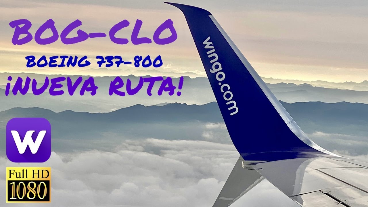 |TRIP REPORT| Wingo Boeing 737-800 | Bogotá - Cali | Nueva Ruta |HD|