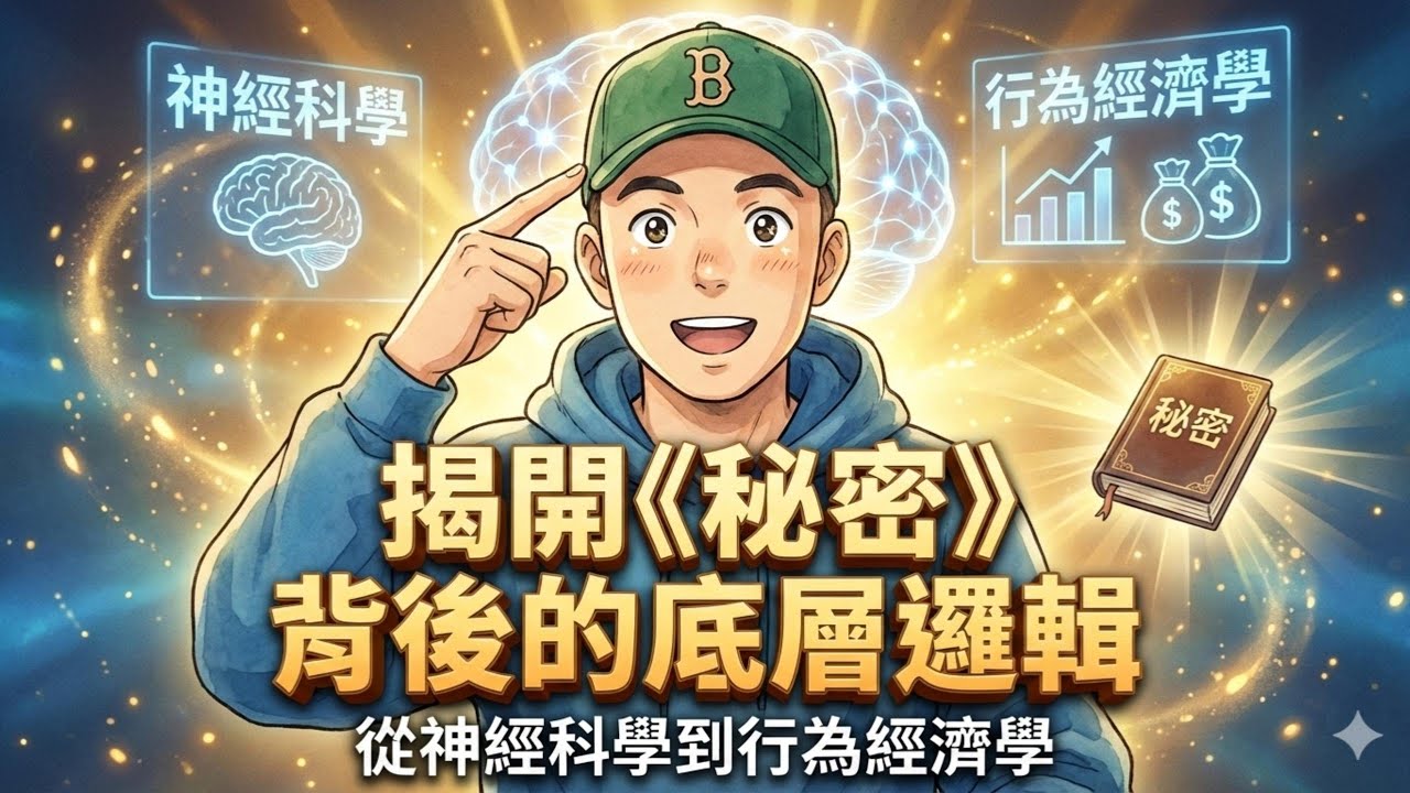 《秘密》全球累計銷量已超過 3,500 萬冊，被翻譯成超過 50 種語言，在 190 多個國家發行。今天我們深度拆解《秘密》背後的底層邏輯，從神經科學 RAS 系統到心理學「自驗預言」，跟我一起進入。