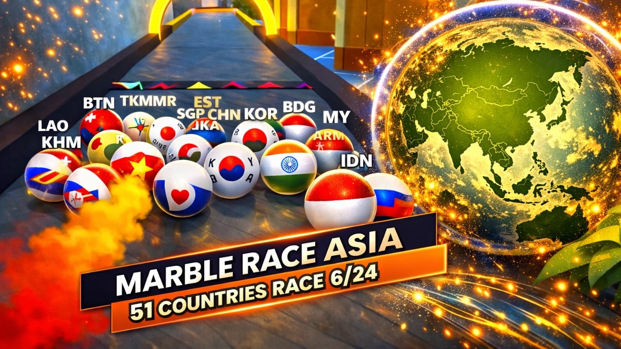 Who Will Rule Asia? 🏆 F1 Marble Race S3: Race 6/24 (ASMR)
