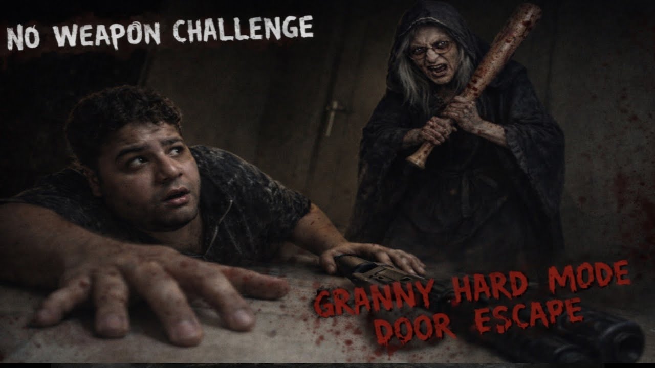 NO WEAPON CHALLENGE /GRANNY HALLOWEEN  UPDATE HARD MODE DOOR ESACAPE
