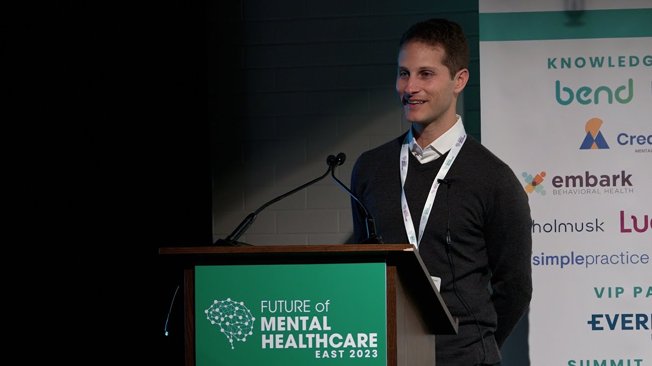 Jeremy Weisz at Future of Mental Healthcare East 2023