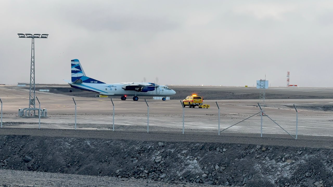 Air Greenland DHC-8 OY-GRP Vulkan Air Antonov AN-26B and Sun Air Hawker 800XP