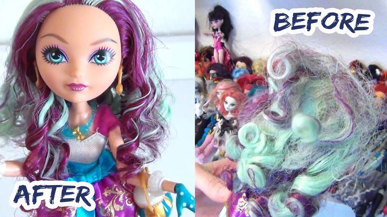 Second hand doll cleaning marathon - Ever After and Monster High Makeover!