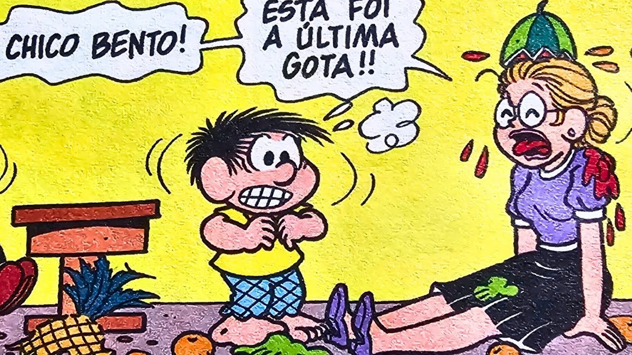 CHICO BENTO NA ESCOLA! Gibi da Turma da Mônica - Quadrinhos da Turma - Histórias Gibis Dublados
