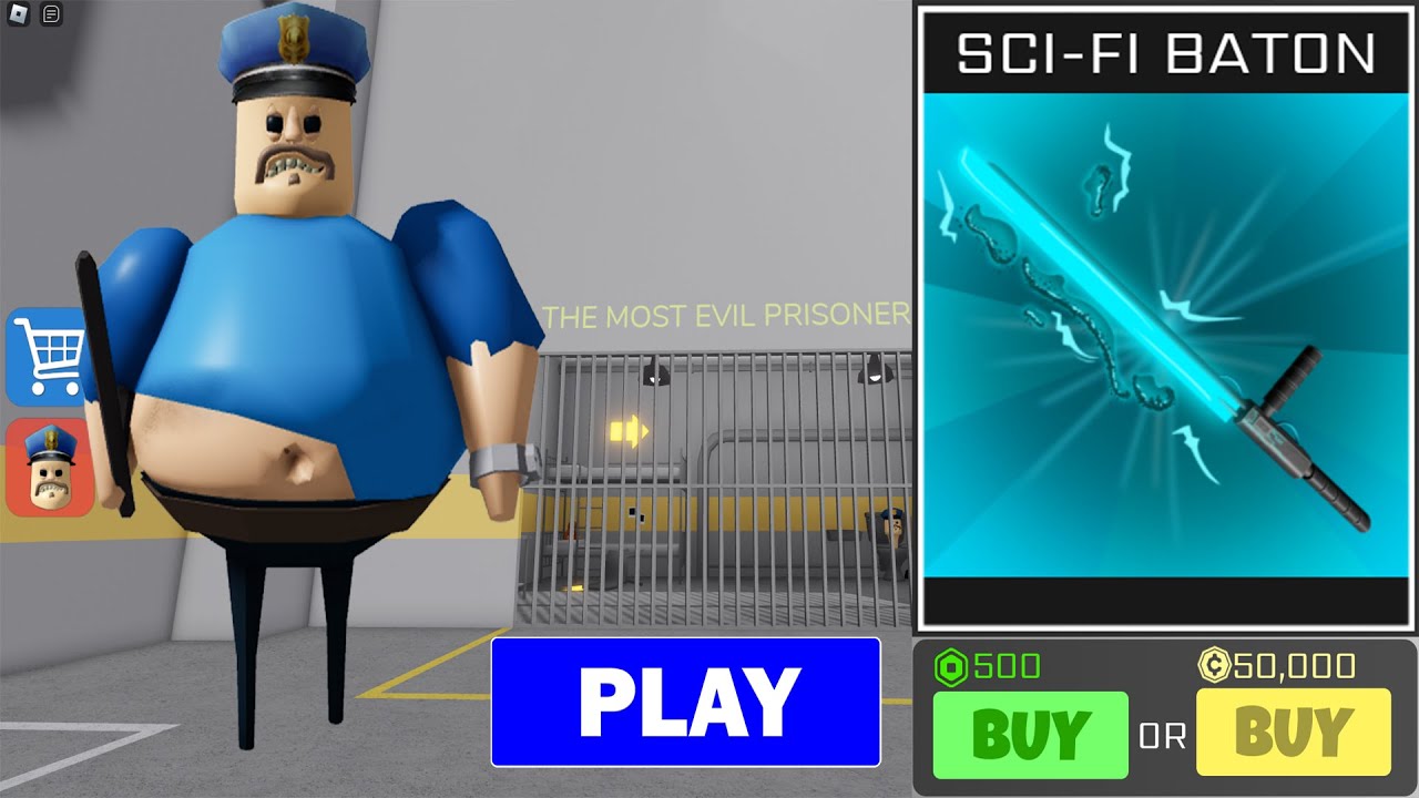 BARRY'S PRISON RUN! (OBBY) - SCI-FI BATON New Item Unlocked 50k Coins - All Morphs Unlocked Gameplay