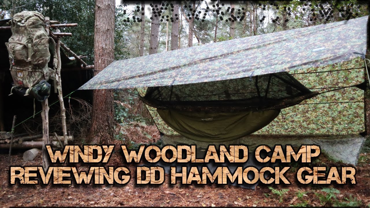 Windy Woodland Camp Reviewing DD Hammock Gear