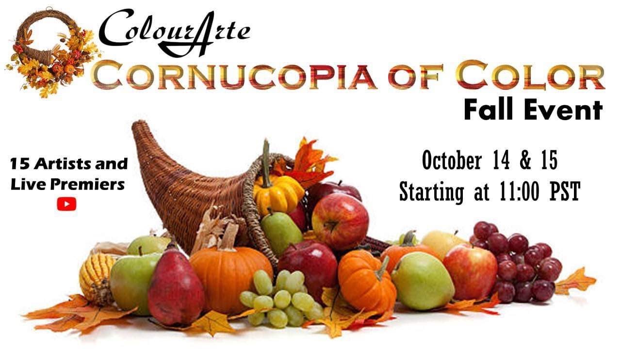 Cornucopia of Color Fall Event by ColourArte! #fluidart #fall #giveaway #acrylicpour