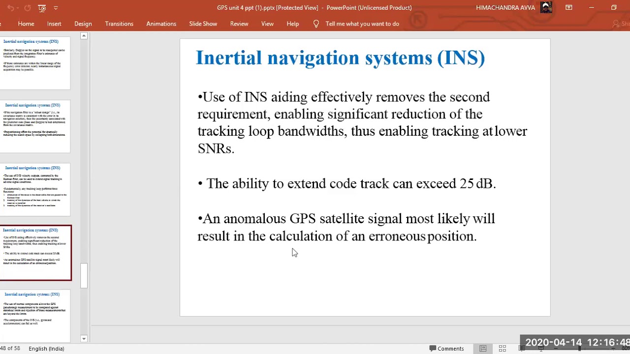 INS-Inertial Navigation System