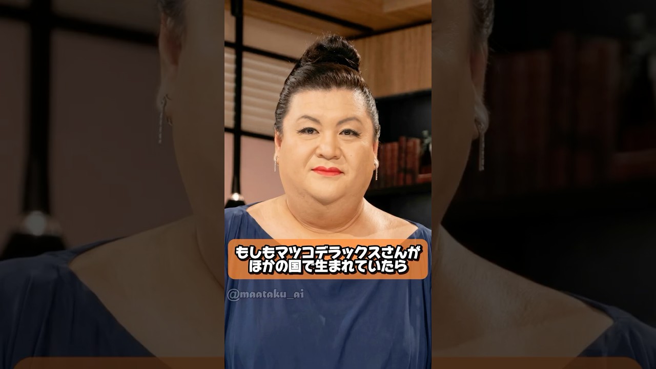 もしもマツコデラックスさんがほかの国で生まれていたら　#マツコ・デラックス #マツコ #ai #芸能人 #もしもシリーズ