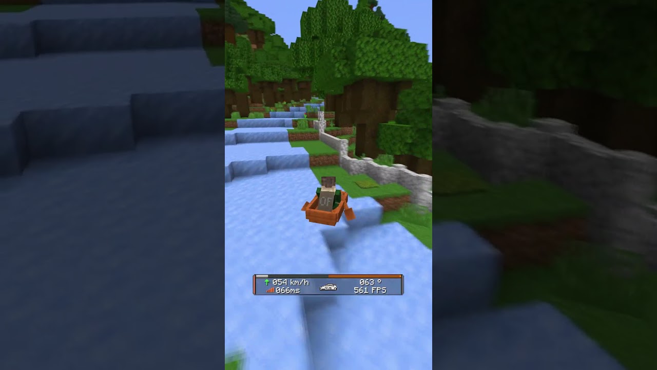 Bro put his suit on for this moment 💀 | Minecraft ice boat drift 🔥