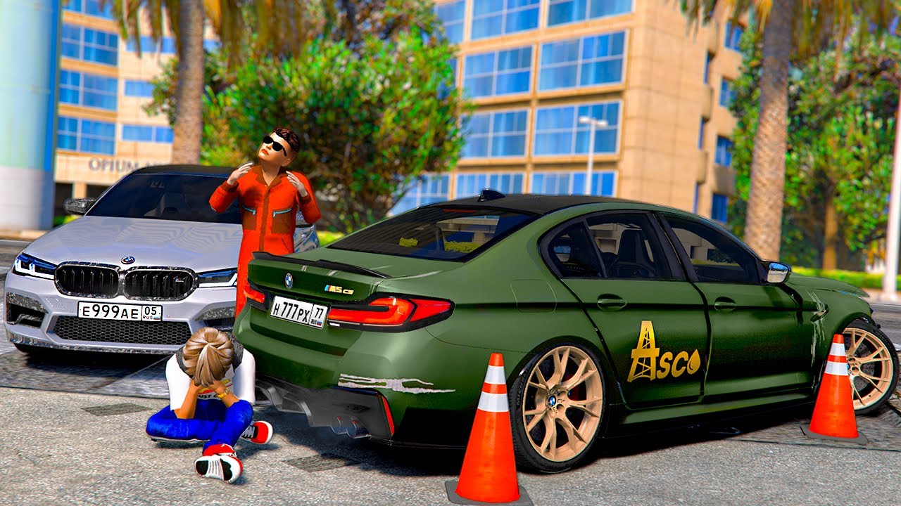ОПЕРСКАЯ ЕЗДА В GTA 5 - ВЗЯЛ BMW M5 F90 ASCO БЕЗ РАЗРЕШЕНИЯ И РАЗБИЛ ЕЁ! Я ПОПАЛ НА ДЕНЬГИ! 🌊ВОТЕР