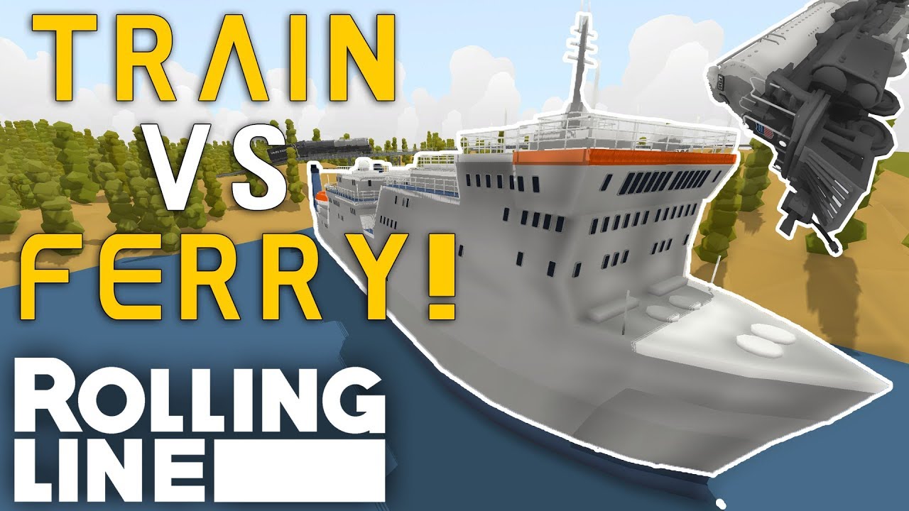 ПОЕЗД РАЗБИЛ ПАРОМ! - Симулятор игрушечного поезда Rolling Line VR - Карта (БОЛЕЕ ДЛИННОЕ ВИДЕО)