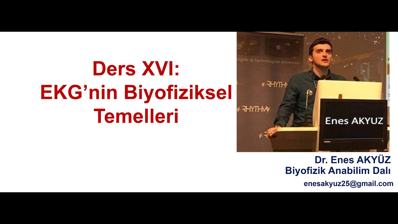 Biyofizik ders XVI: EKG'nin Biyofiziksel Temelleri