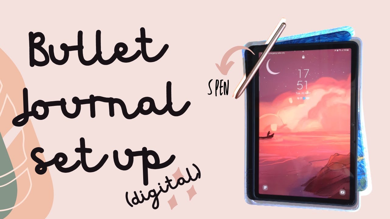 🖊️Digital Bullet Journal Set Up (minimalist and quick)| Samsung Tab S7 | Snosajuha
