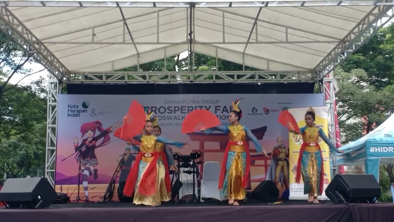 Tari Genjring Party, meramaikan event Prosperity Fair Harapan Indah Bekasi 