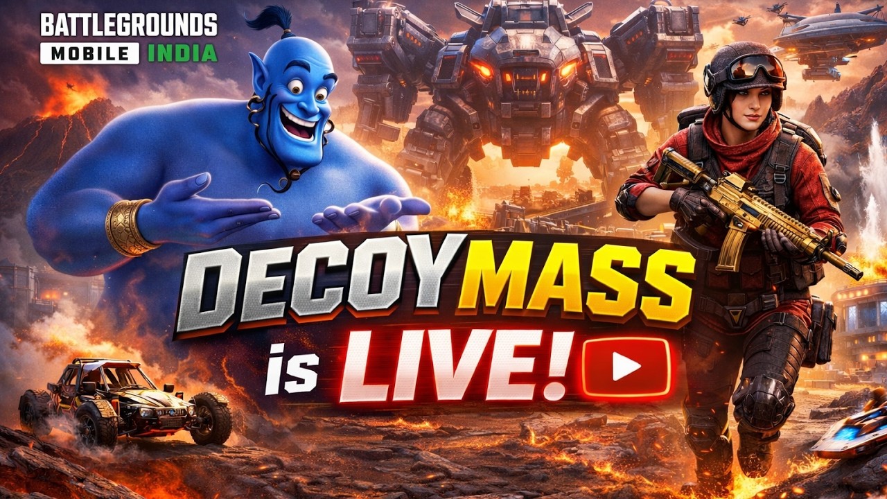 DECOY MASS Live Now 💥 BGMI Pro Gameplay | Rank Push to Conqueror
