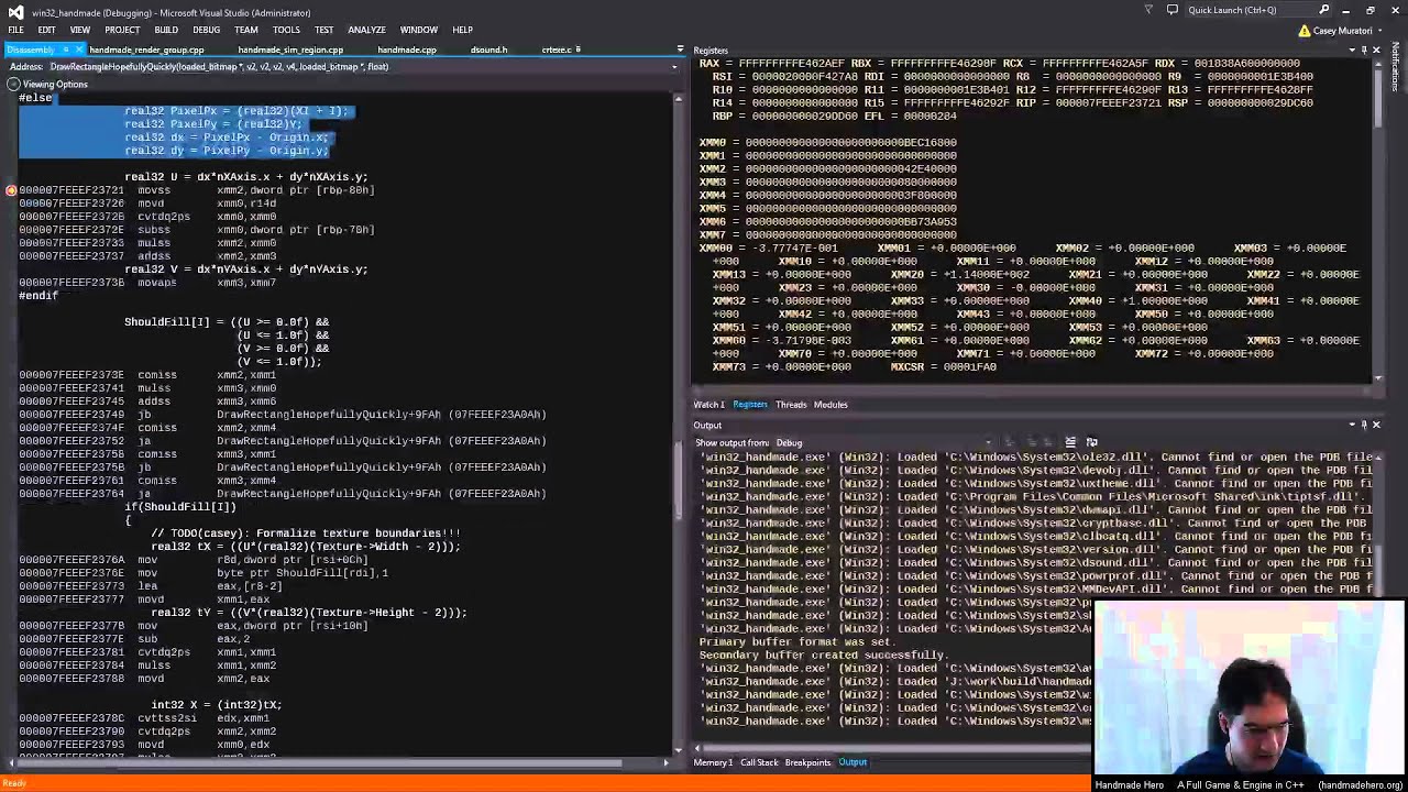 Handmade Hero Day 116 - Converting Math Operations to SIMD