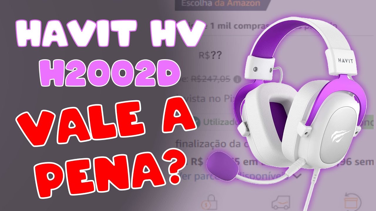 O MELHOR HEADSET BARATO! HAVIT H2002D! UNBOXING! 😎