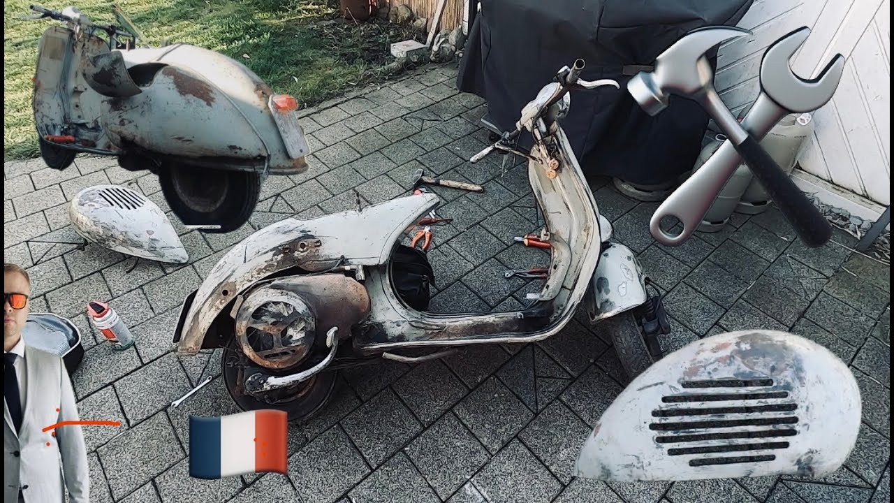 Vespa Acma V56 Teil 2 - wir reißen Schrauben ab