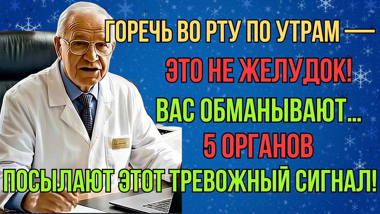 Не игнорируйте: горечь во рту по утрам — ЭТО НЕ желудок. 5 органов посылают этот сигнал о помощи.