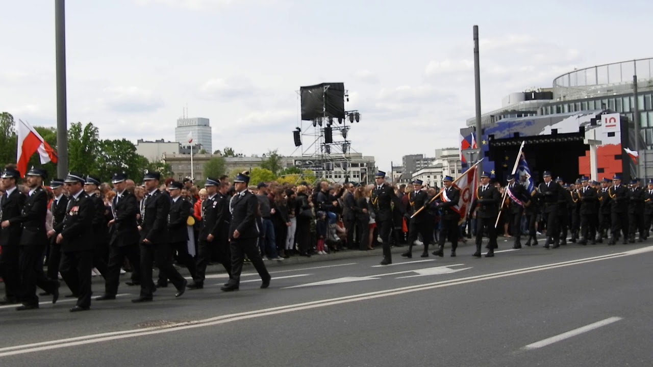 Centralne Obchody Dnia Strażaka 04 maja 2019 - defilada strażaków oraz samochodów pożarniczych.