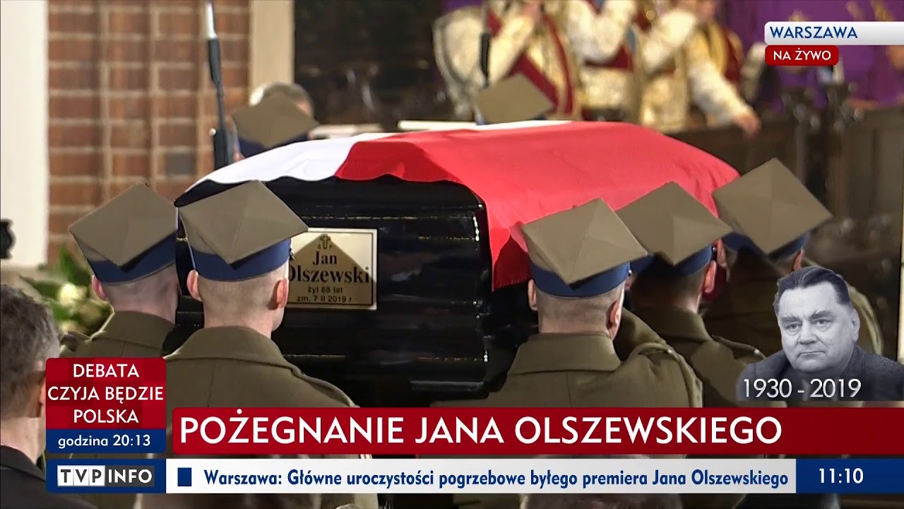 Pożegnanie premiera Jana Olszewskiego