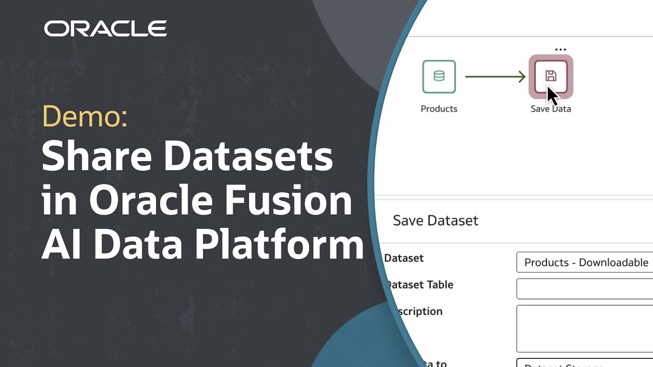 How to Export Datasets in Oracle Fusion AI Data Platform