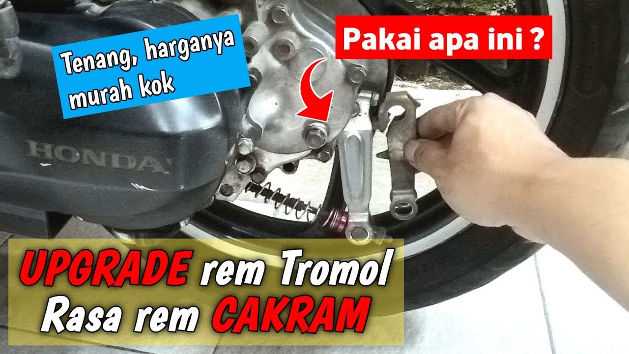 Rem belakang beat kurang pakem , ini solusinya pasti jadi seperti rem cakram